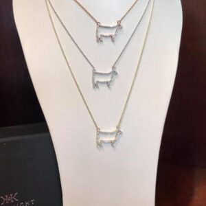 Diamond Cow Necklace