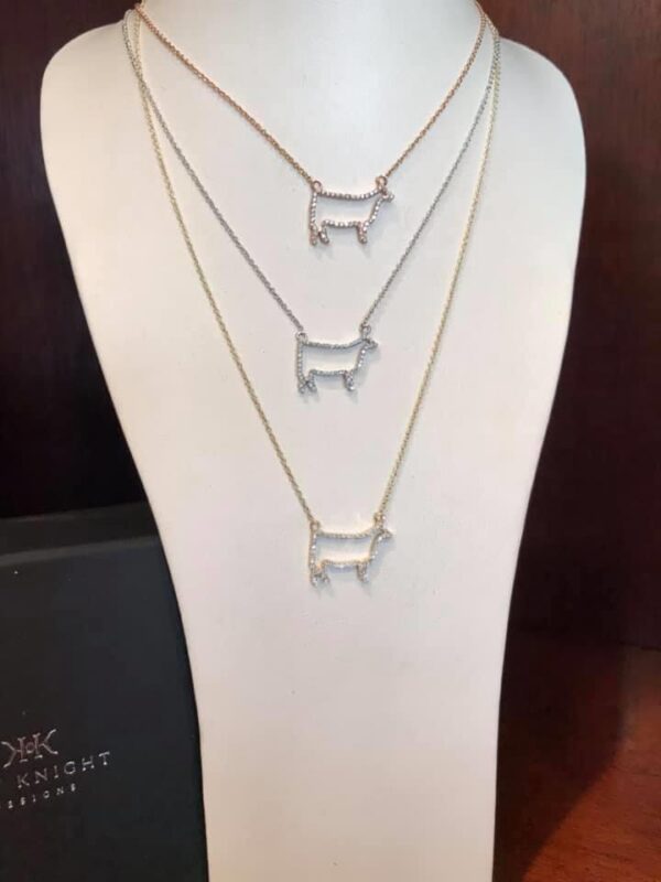 Diamond Cow Necklace