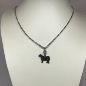 Sterling Steer Necklace