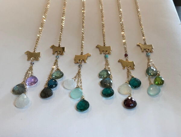 Y-Gemstone Necklace - Image 3