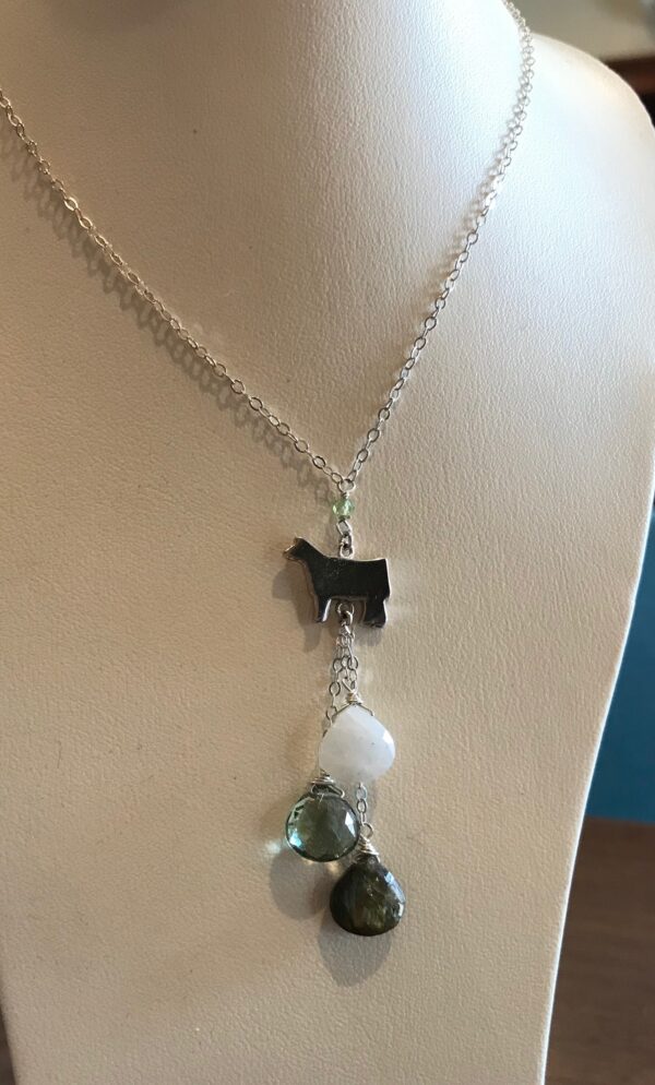 Y-Gemstone Necklace - Image 9