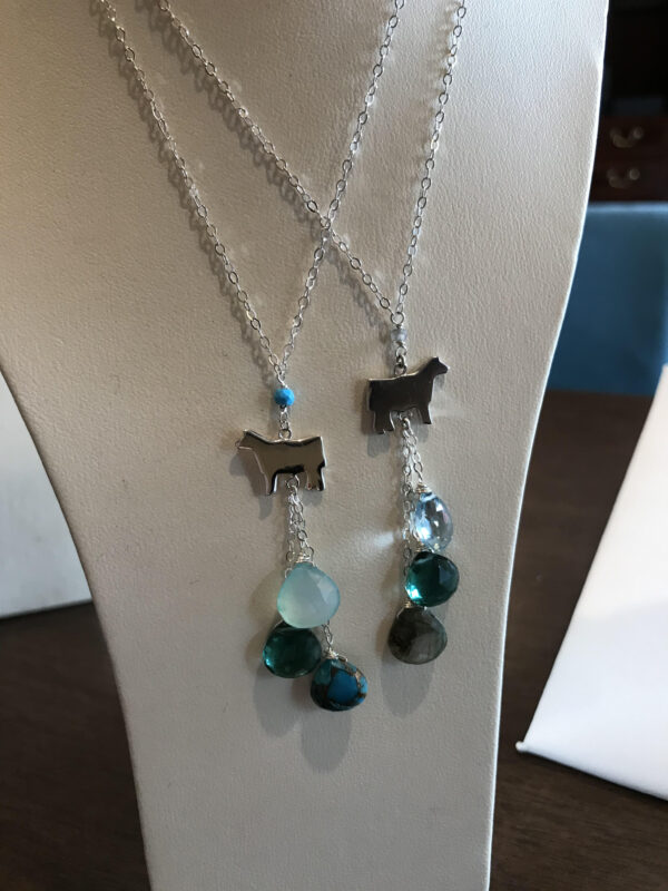 Y-Gemstone Necklace - Image 14