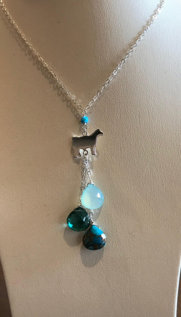 Y-Gemstone Necklace - Image 7