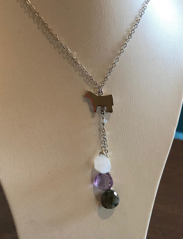 Y-Gemstone Necklace - Image 10