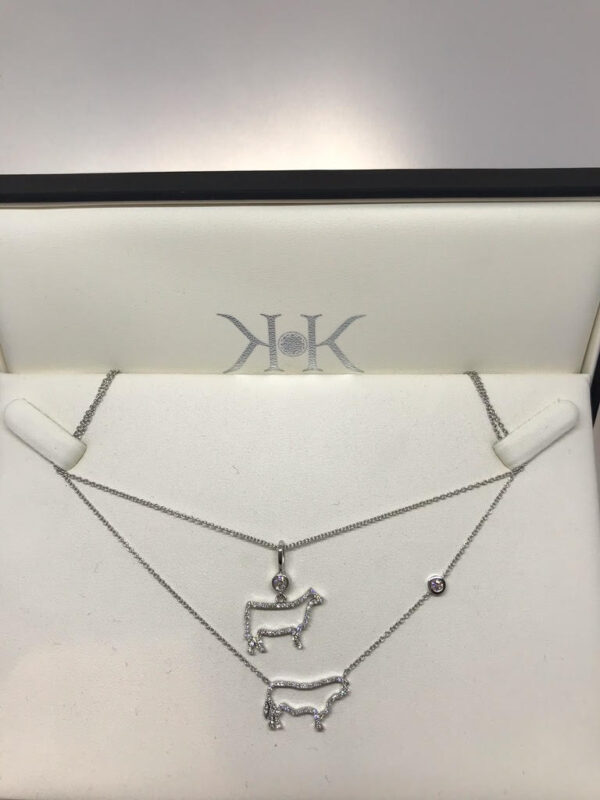 Diamond Bull Outline with Diamond Bail - Image 3